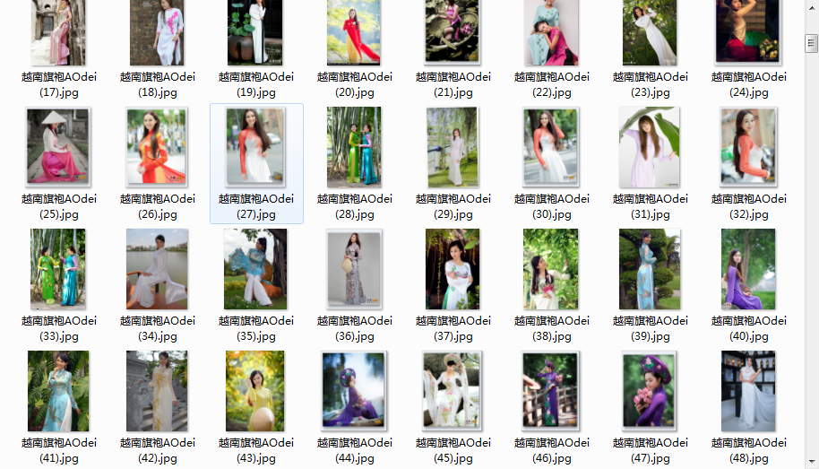 image.png K09133 中国 越南旗袍 古风中式 写真 女性服装绘画参考图片集5073p 图片素材